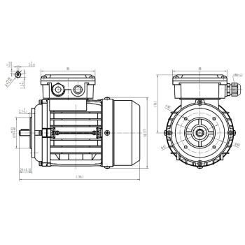 Silnik elektryczny 0,09kW 2800 obr/min. 56B14